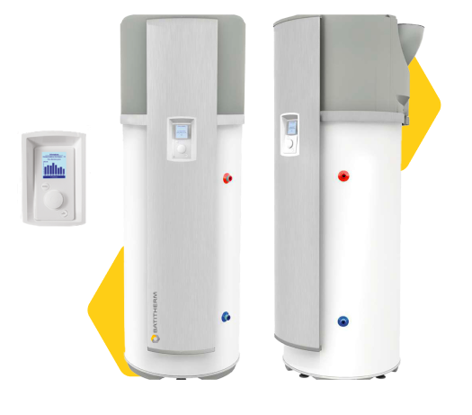 <h2>Chauffe-eau thermodynamiques</h2>
<h3>Production de l’eau chaude à partir des calories contenues dans l’air : une solution propre et économique pour un confort optimal nuit et jour, été comme hiver.</h3>
<ul>
<li>Eau chaude</li>
<li>Pour logement individuel ou collectif</li>
<li>Technologie française</li>
<li>Système anticorrosion intégré (ACI hybrid)</li>
<li>Télécommande sans fil avec détection à distance</li>
</ul>